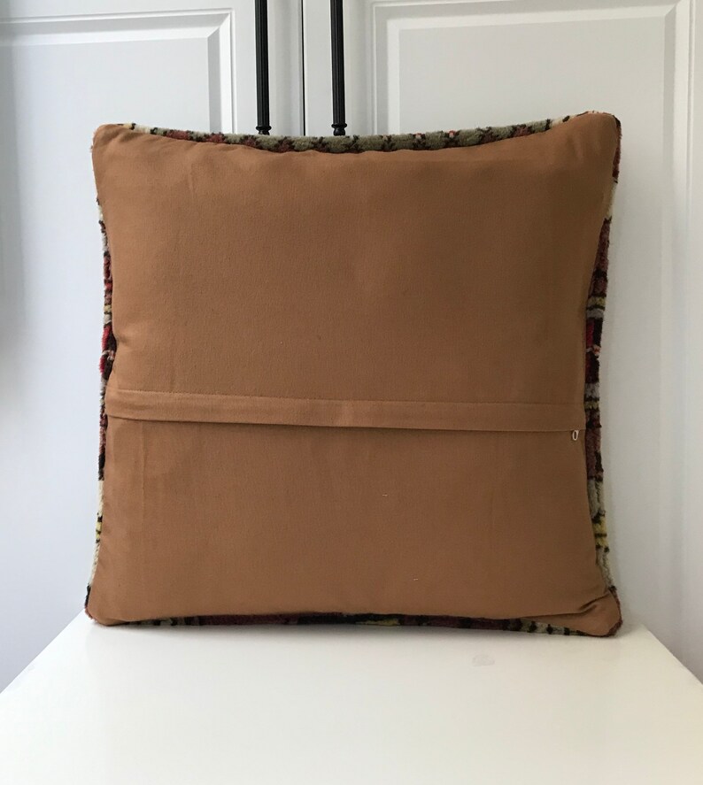 Carpet Pillow,Anatolian Pillow Bohemain,Tribal,Kilim,Pillow Cover,Turk\u0131sh Coshion Cover,Rug Pillow Home Decor Brown Rug,20x20inches50x50cm