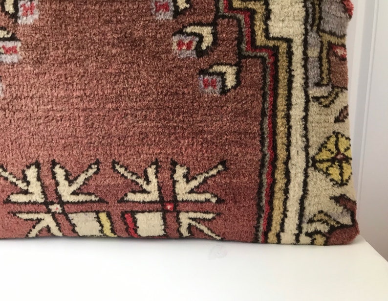 Carpet Pillow,Anatolian Pillow Bohemain,Tribal,Kilim,Pillow Cover,Turk\u0131sh Coshion Cover,Rug Pillow Home Decor Brown Rug,20x20inches50x50cm