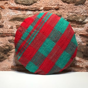 Kilim Circle Pillow,Round Pillow,Special Pillow,Anatolian,Pillow,Bohemain,Tribal,Kilim Pillow,Cover,Turkısh Coshion,20x20inches 50x50cm