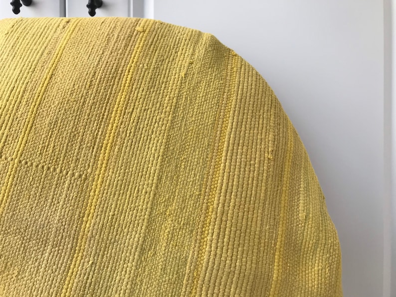 Circle Yellow Hemp Pillow,Circle Pillow,Special Pillow,Pillow,Bohemain Kilim Modern Pillow,Cover,Turk\u0131sh Coshion,Size:20x20inches 50x50cm