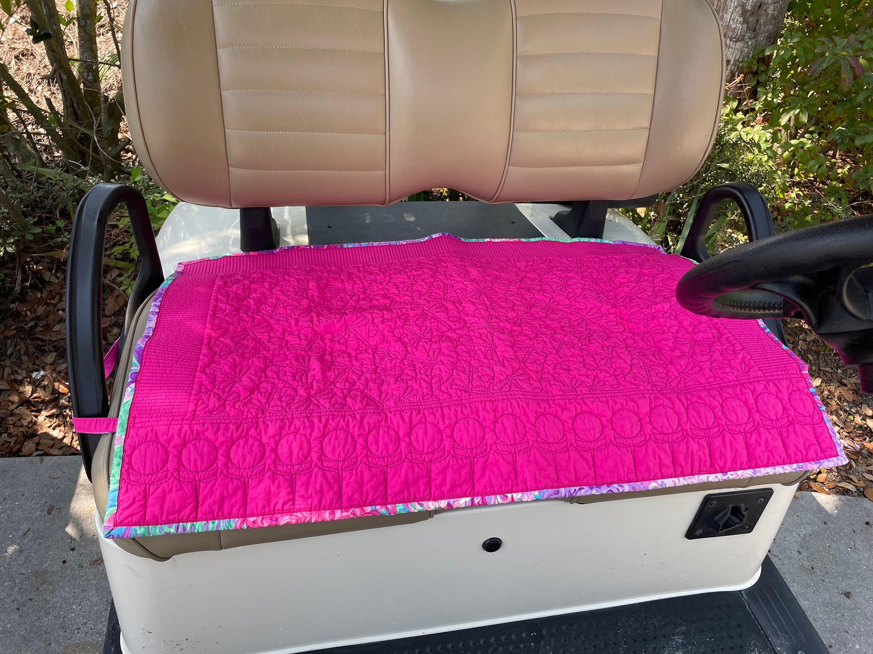 Golf Cart Seat Cover, Golf Cart Quilted Seat Cover, Golf Accessory