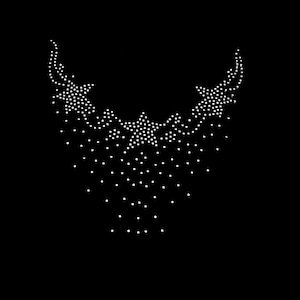 Rhinestone Transfer Bling Hot Fix Iron on Patch Motif Design Transfer TT-464