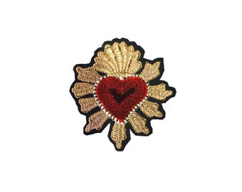 Heart embroidery applique patch appliques cloth applique DIY garment accessories decorative patch - SMTBT179
