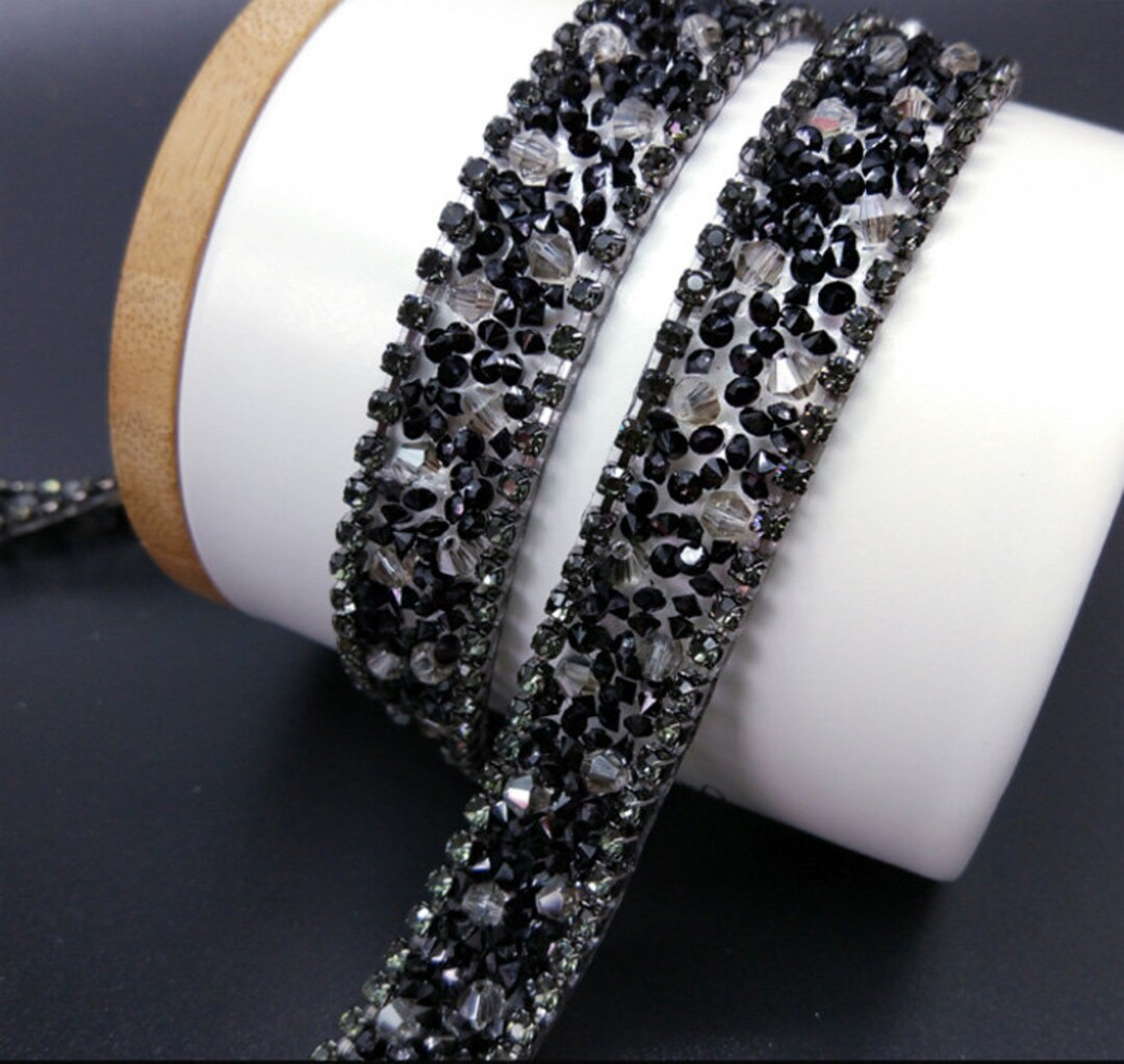 Rhinestone Trim Crystal Chain Wedding Rhinestone Fringe Rhinestone ...
