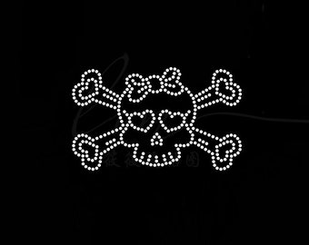 Schedel Strass Transfer Bling Hot Fix Iron op Patch Motif Design Transfer TT-394
