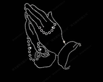 Hand Rhinestone Transfer Bling Hot Fix Iron on Patch Motif Design Transfer TT-264