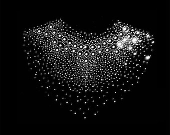 Transfert de strass Bling Hot Fix Iron on Patch Motif Design Transfer TT-018