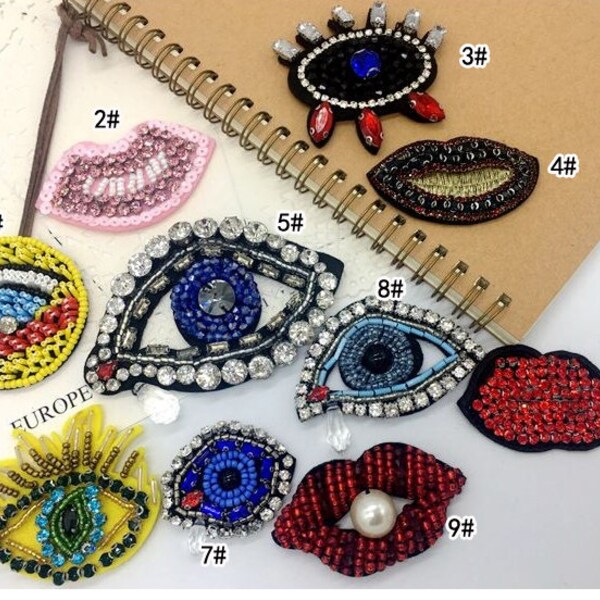 Beaded Eye Patch Eye Etsy