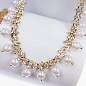 Pearl Rhinestone Trim Clear Crystal Chain Wedding Rhinestone Fringe Rhinestone Chain Rhinestone Trim Cup Chain Applique  RH-018
