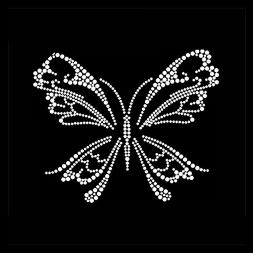 Butterfly Rhinestone Transfer Bling Hot Fix Iron on Patch - Etsy