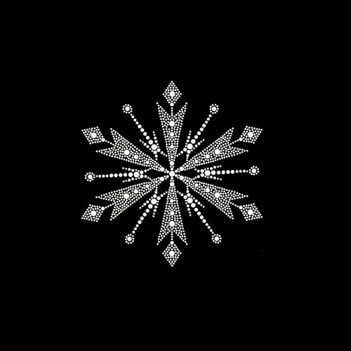 Flower Snow Rhinestone Transfer Bling Hot Fix Iron on Patch - Etsy