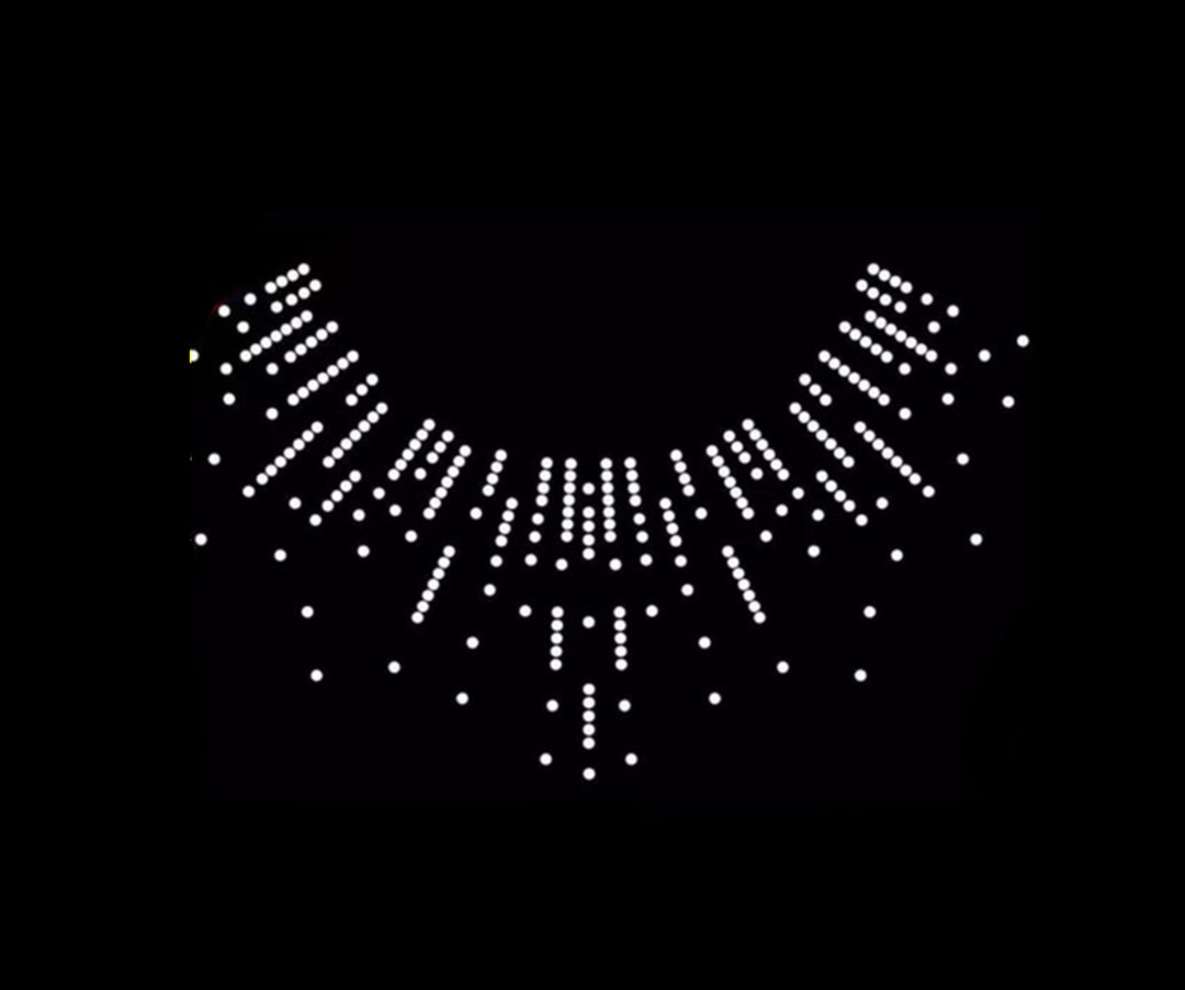 Rhinestone Transfer Bling Hot Fix Iron on Patch Motif Design Transfer ...