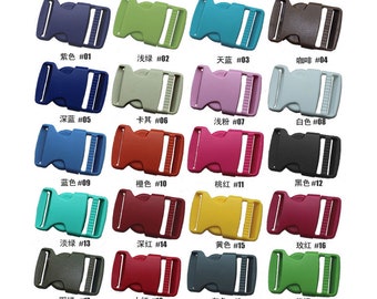 2 Pieces 1 1/4 inches Release Buckles, Plastic Buckle, Dog Collor Strap Webbing Hardware CK-058