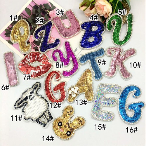 A Piece Badge Beaded Applique Rhinestone Patch Costume Etsy