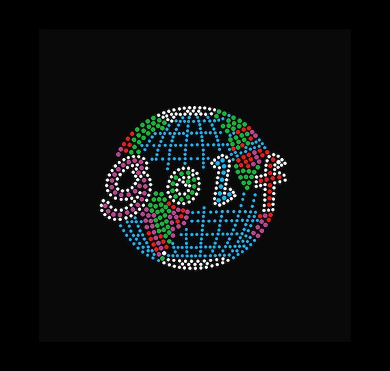 Golf Rhinestone Transfer Bling Hot Fix Iron on Patch Motif Design Transfer TT-231