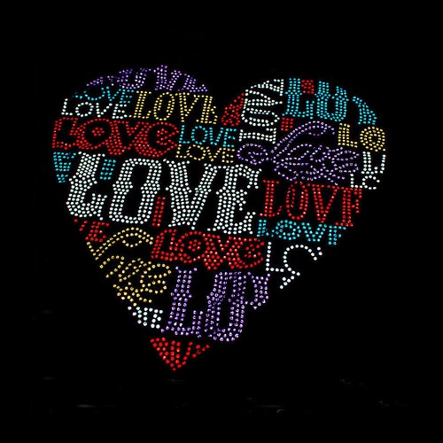 Rhinestone Iron On Hotfix Transfer Decal Phoenixl Crystal Rhinestone Heat Transfer For T Shirt Vest Shoes Hat Jacket