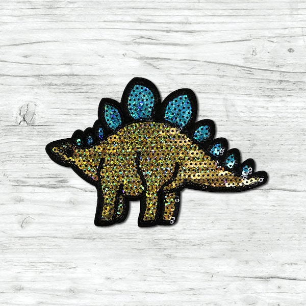 Dinosaur sequins applique sewing iron on patch appliques cloth applique DIY garment accessories decorative patch - YOEP0273