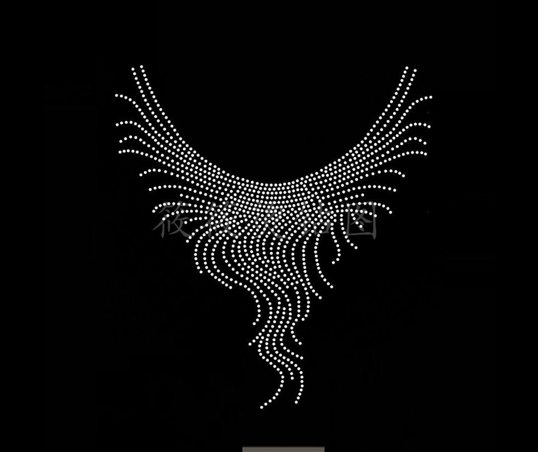Rhinestone Transfer Bling Hot Fix Iron on Patch Motif Design Transfer ...