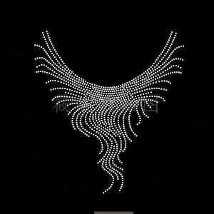 Rhinestone Transfer Bling Hot Fix Iron on Patch Motif Design Transfer TT-468