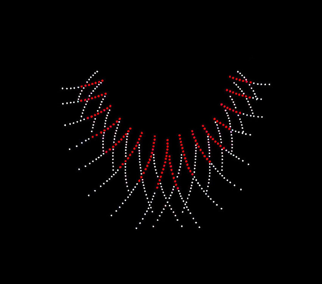 Rhinestone Transfer Bling Hot Fix Iron on Patch Motif Design Transfer ...