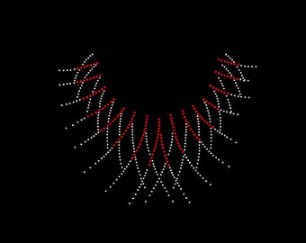 Rhinestone Transfer Bling Hot Fix Iron en Patch Motif Design Transfer TT-339