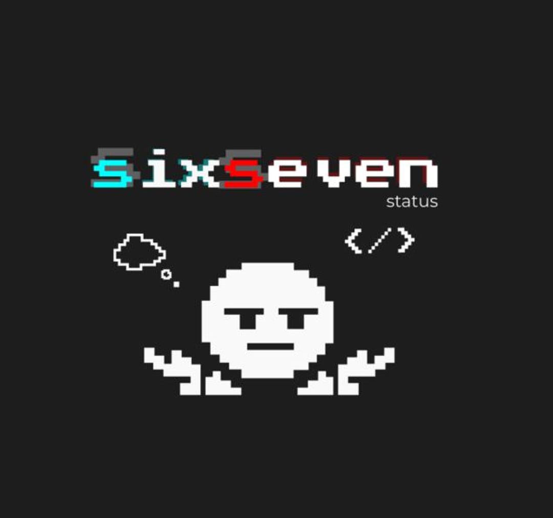 Sixseven 67 Pixel Meme T-shirt Design | Digital Download | Dark & Light ...