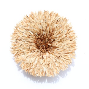 Handmade Tan Juju Hat: Cameroon Feather Wall Decor