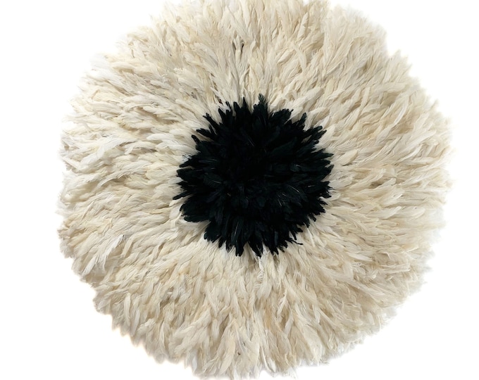 Juju Hat - Cream and Black Center