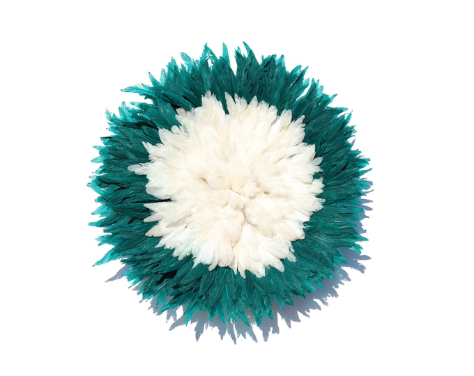 Juju Hat - White + Dark Green