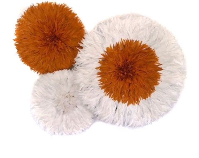 Juju Hat Collection - Ivory + Orange Set of 3