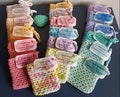 Soap saver, cotton soap sack, cotton soap holder, soap saver bag, soap bag with drawstring product logo