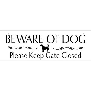 Beware of dog sign | Etsy