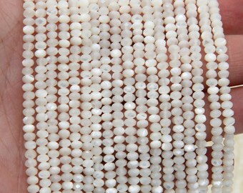 Natural Faceted Cacoxenite Rondelle Beads AAA Quality 2.5x4MM Size available,Faceted,Smooth Faceted Beads Jewelry Making,Polished Beads