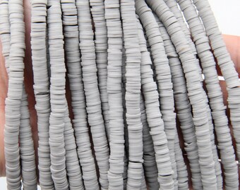 6mm8mm Vinyl Heishi Beads,New Color Vinyl Beads,Polymer Clay African Vinyl Disc Beads,Wholesale Vinyl Heishi DIY Making Jewelry Beads.