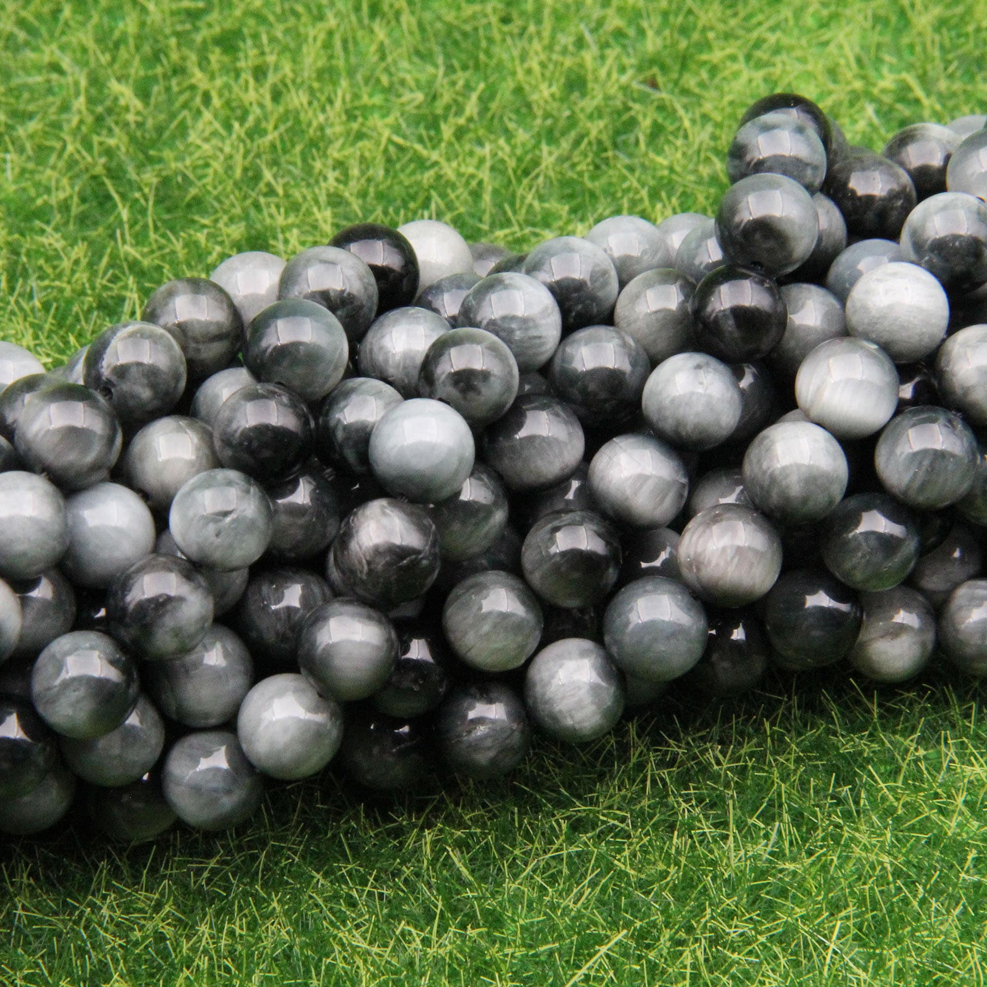 Eagle Eye Gemstone Round Beads6mm 8mm 10mm Round BeadsGood Etsy