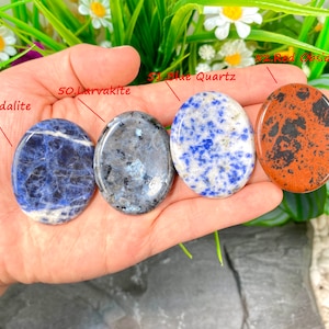 Natural Crystal Worry Stone,Healing Palm Stone,Polished Worry Stone,Rose Quartz/Amethyst/Opalite/Crystal More Choose Worry Stone.For Gift. image 8