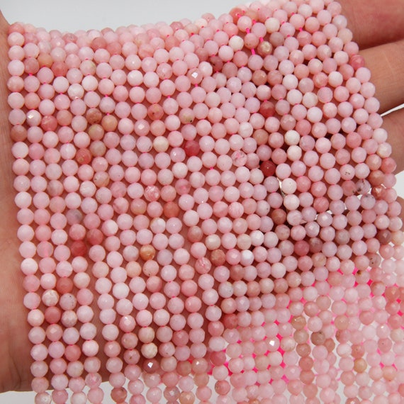 6mm Natural Pink Opal Round Beads - 15" Strand For Jewelry Making, Semi-Precious Gemstone Beads - View #3