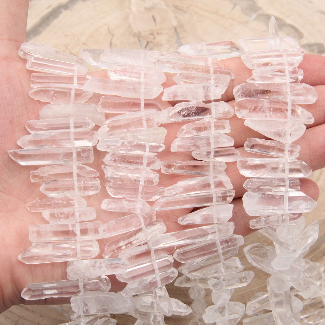 Clear Crystals Beads,genuine Polish Crystal Quartz Beads,top Drilled Crystal Quartz Beads