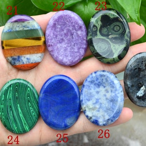 27 Kinds Of Worry Stone,Crystal Worry Stone,Big Healing Crystal,Rose Quartz/Crystal/Lapis Lazuli/Opal/Agate Worry Stone,Chakra Worry Stone. image 9