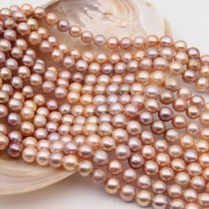 9~10mm AAA Edison Round Pearl Beads,Wish Pearl,Natural Freshwater Pearl,Genuine Seed Pearl,Edison Pearl Loose Beads,Necklaces Pearl Beads.