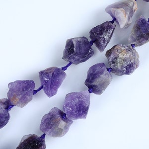 Amethyst Beads.Big Size Amethyst Beads.Natural Amethyst Beads.Center Drilled Beads.Matte Stone Beads. Jewelry Gemstone Beads.