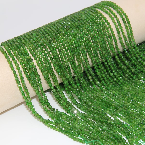 Russian Chrome Diopside Round Gemstone – 6mm, Bright Green, New With Tags