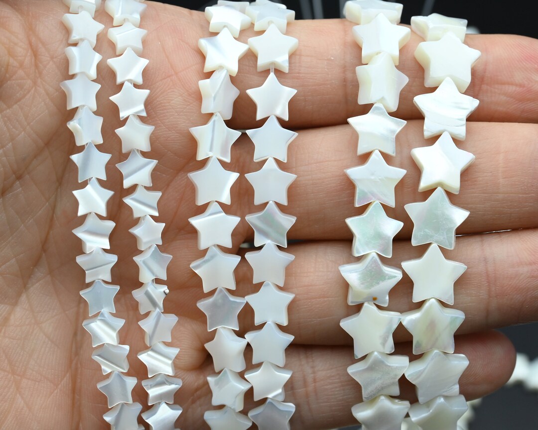 Natural Shell 6MM/8MM/10MM/12MM Star Beads,mother of Pearl Shell Beads ...