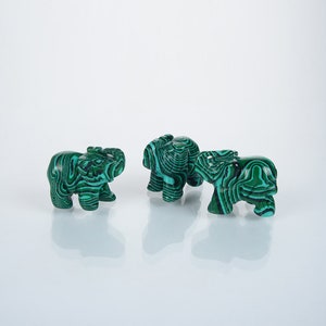 Elephant Reconstituted Malachite Gemstone Figurines,Rooms Decor Figurines,Popular Decor Figurines,Hand Engraving Malachite Figurines.