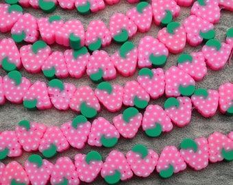 10mm Fruit Polymer Clay Beads,Polymer Clay Fruit Beads,Vinly Beads,For Jewelry Beads,For Bracelet Beads,Kids Beads,40 Pieces/Per Strand.