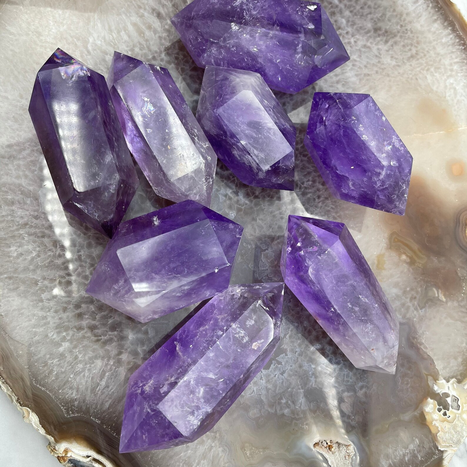 2 5 4inch Natural Large Amethyst Crystal Quartz Point Crystal Quartz 
