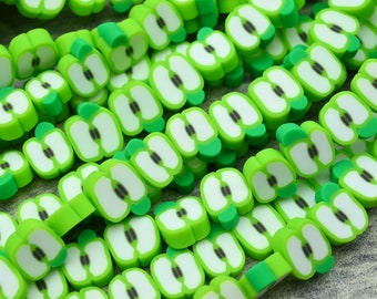 10mm Fruit Polymer Clay Beads,Polymer Clay Fruit Beads,Vinly Beads,For Jewelry Beads,For Bracelet Beads,Kids Beads,40 Pieces/Per Strand.