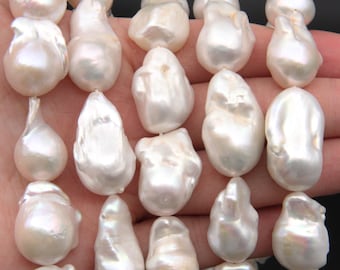 14~18x20~28MM AAAA Big Baroque Pearl Beads.Cultured Freshwater Baroque Pearl Beads,Teardrop Pearl For Necklaces,Genuine Baroque Pearl.CS-6