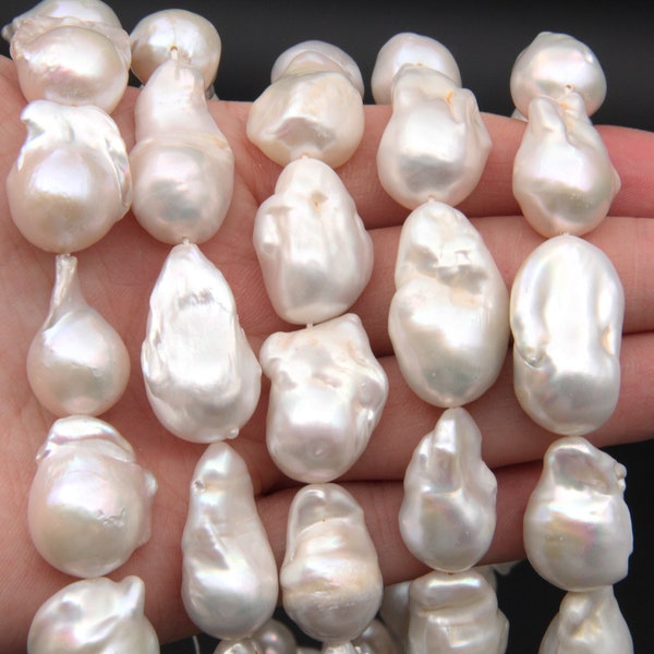 14~18x20~28MM AAAA Big Baroque Pearl Beads.Cultured Freshwater Baroque Pearl Beads,Teardrop Pearl For Necklaces,Genuine Baroque Pearl.CS-6