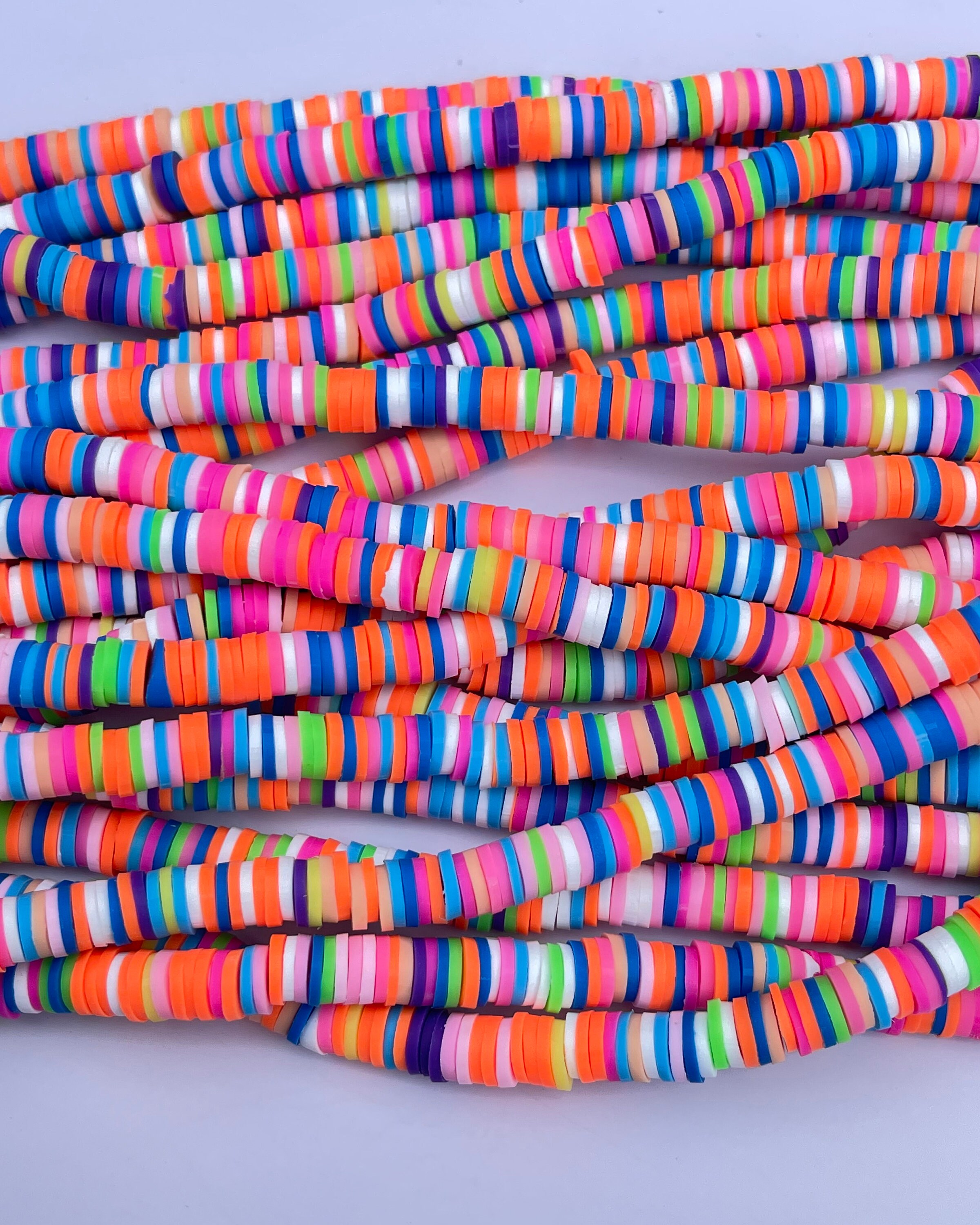 Heishi Perline In Vinile Per Gioielli Fai Da Te – 2000 Pezzi Da 6 Mm – Mix Di Colori Rosa – Ideali Per Bracciali, Collane E Orecchini